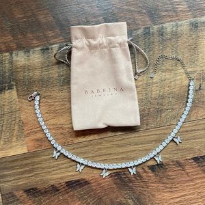 Silver Bling Butterfly Necklace